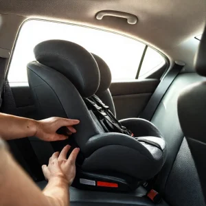 Фото по теме: как правильно установить детское кресло isofix на заднее сиденье