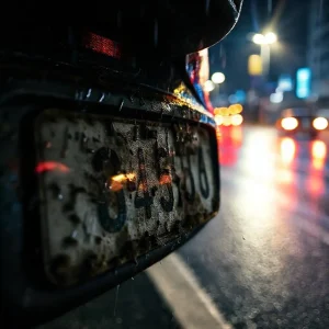 Фото по теме: штраф за нечитаемые грязные номера с камеры фиксации